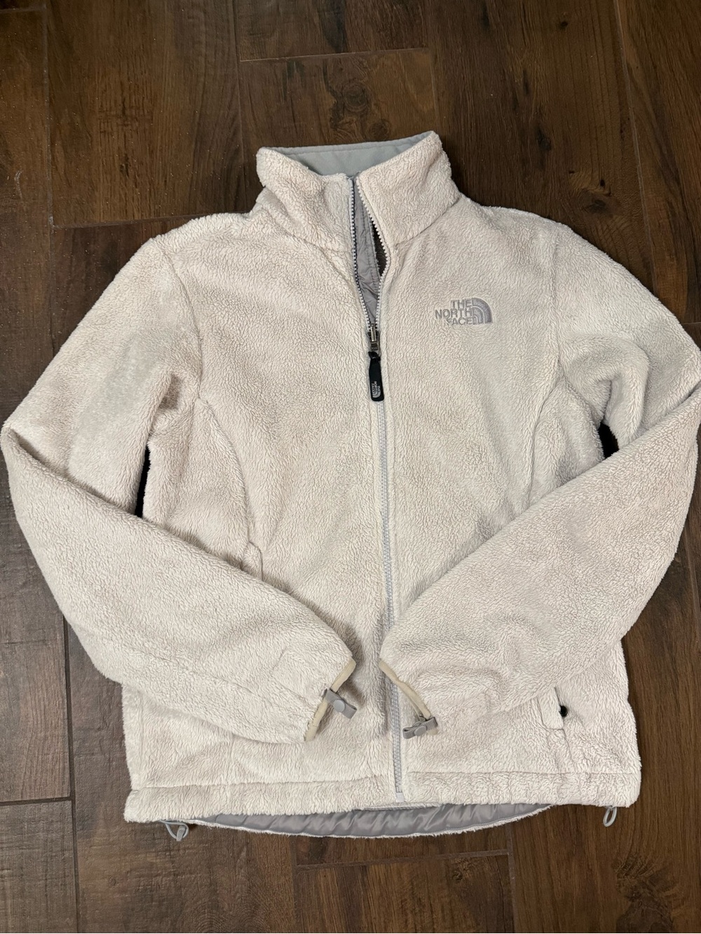 The North Face Cream Fleece Full‑Zip Jacket
